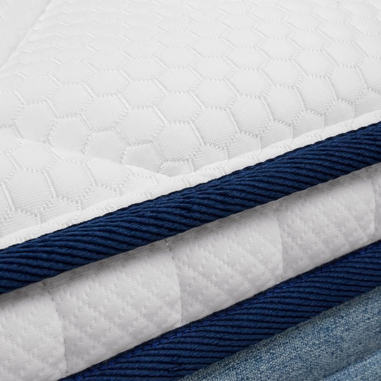 Detail of the cooling fabric ticking