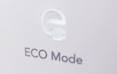 Eco Mode indicator on the Coway Glaze