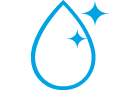 Sparkling water drop icon