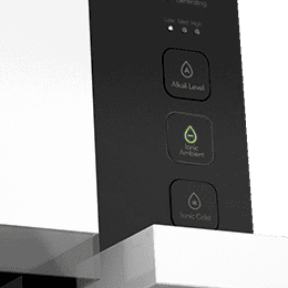 Coway Inception one-touch alkaline water buttons