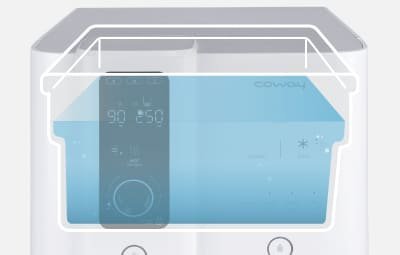 Cutaway view of the Coway Ombak large hot water tank